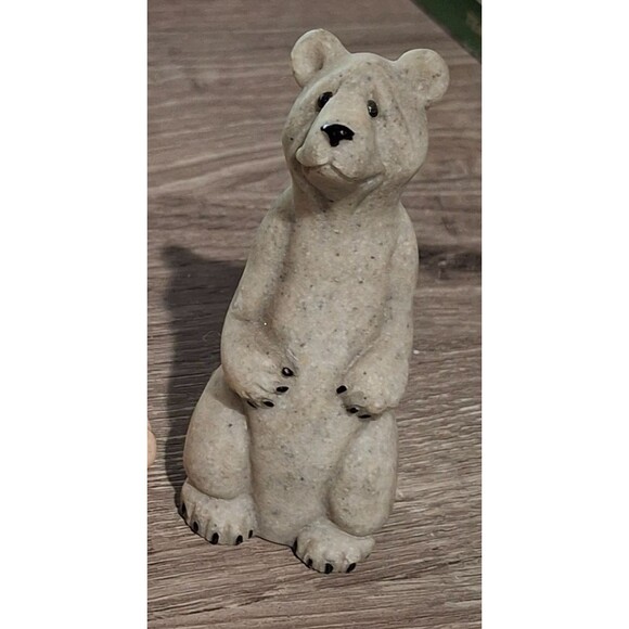 VTG Quarry Critters Barney Bear Retired by Second Nature Design 3.5" Tall 2000 - Picture 3 of 7